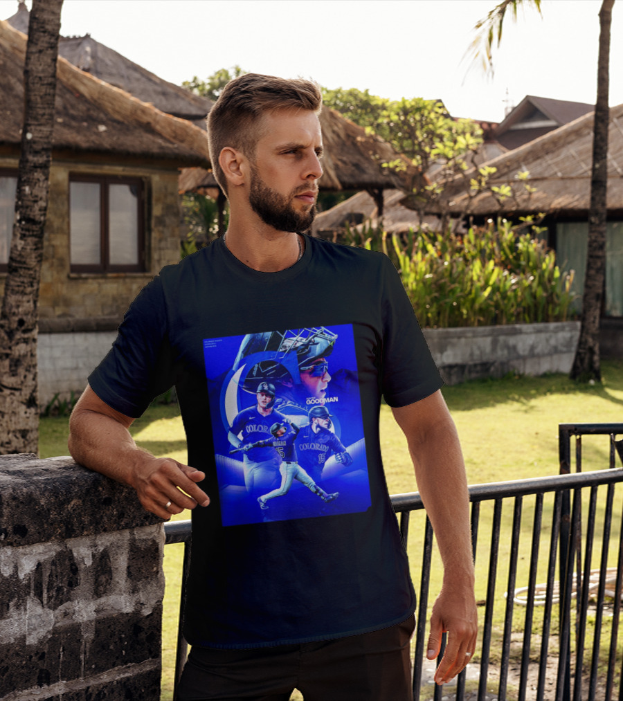 Colorado Rockies Hunter Goodman Catcher Number 15 T-Shirt