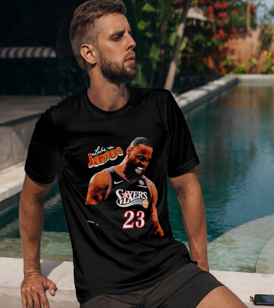 Lebron James Philadelphia 76ers Nike 23 Bootleg Mashup T-Shirt