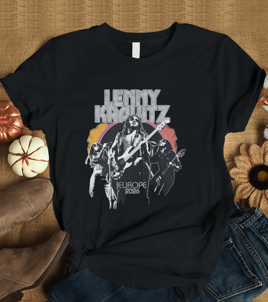 Lenny Kravitz 2026 Tour Europe Retro Rock T-Shirt
