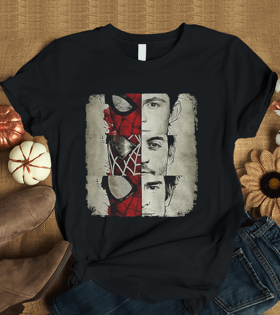 Marvel Avengers Spider Man No Way Home Three Peter Parker Faces Disneyland T-Shirt