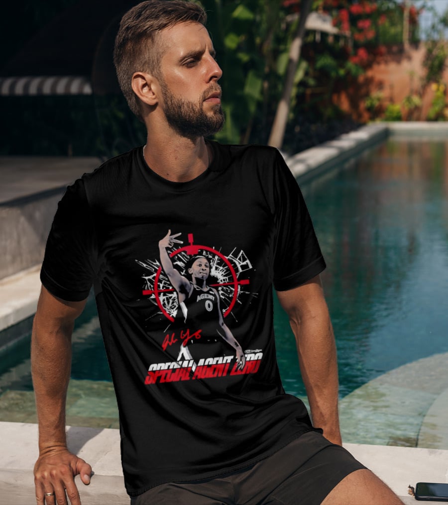 Jackie Young Special Agent Zero Las Vegas Aces Basketball T-Shirt