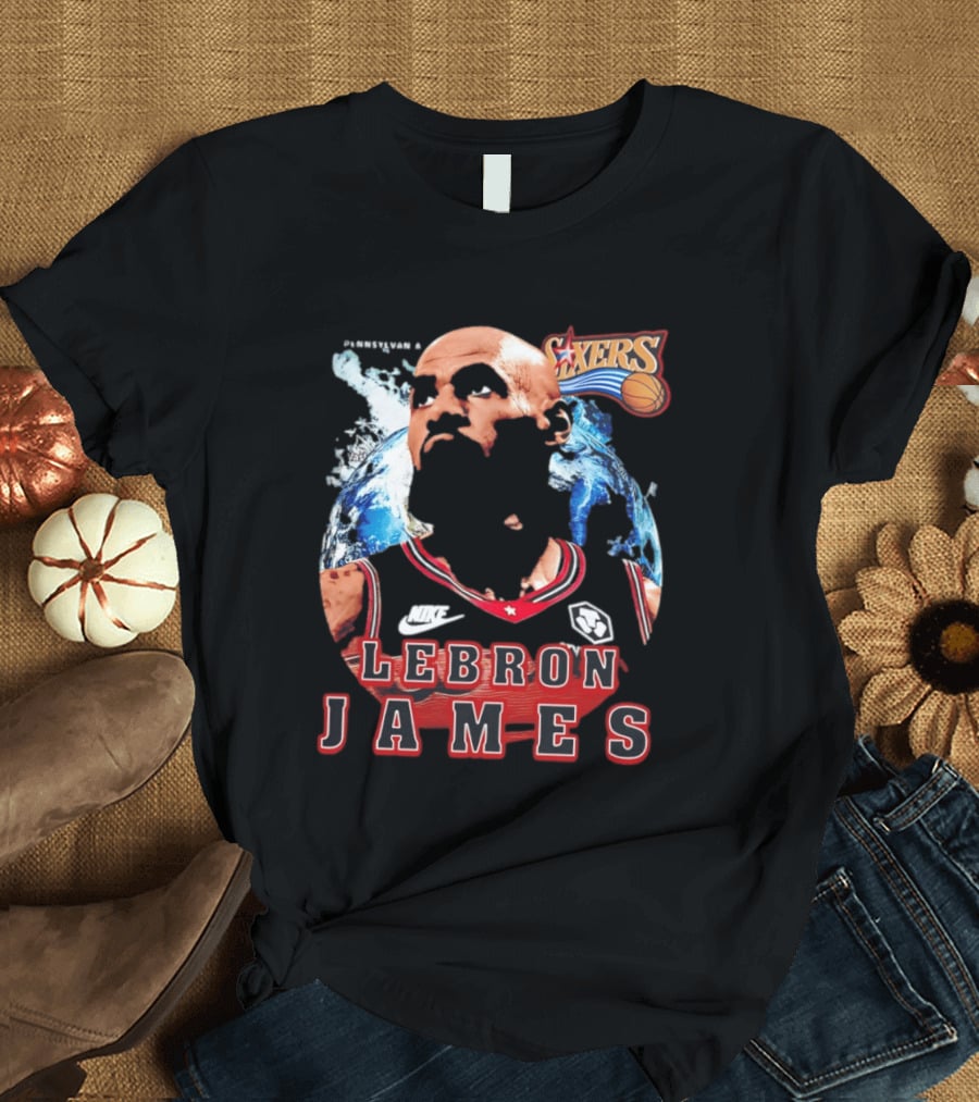 Philadelphia 76ers Nike LeBron James Mashup T-Shirt