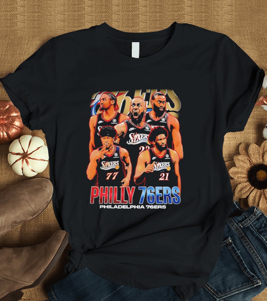 Philly 76Ers Philadelphia 76Ers Lebron James Basketball Team Players T-Shirt
