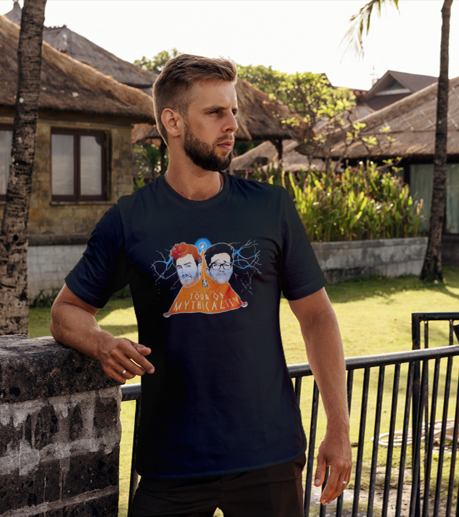 Rhett & Link Ear Biscuits Tour Of Mythicality Lightning T-Shirt