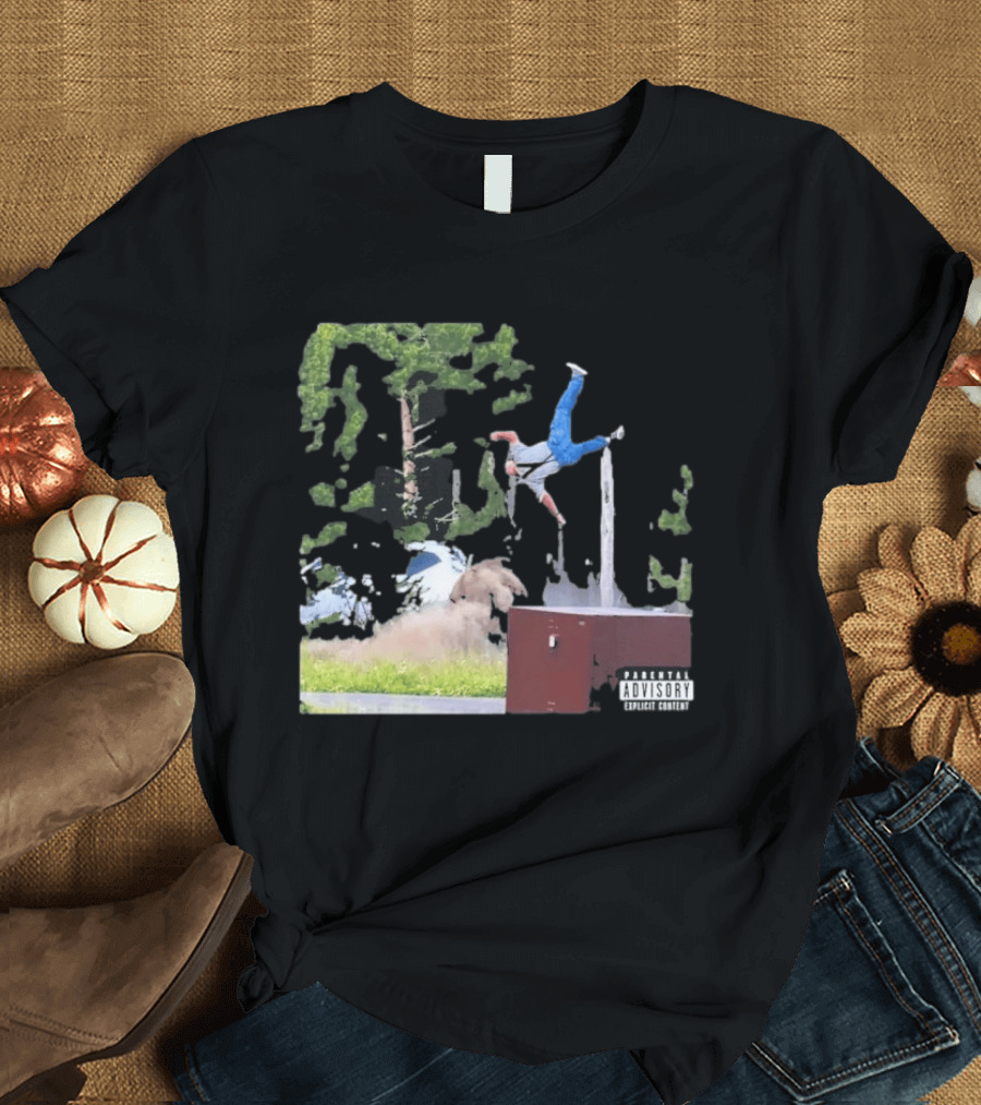 Yellowstone National Park Bison Encounter Scenic Humor Parental Advisory T-Shirt