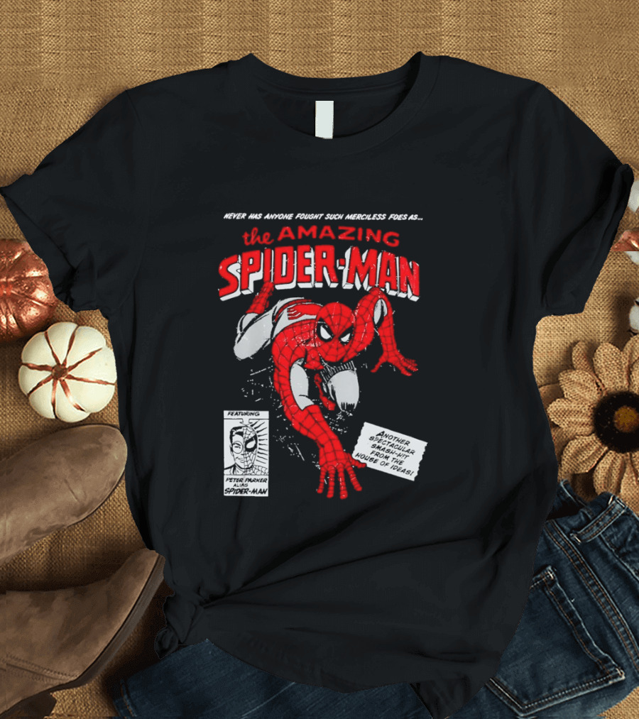 Never Has Anyone Fought Such Merciless Foes As The Amazing Spider Man Marvel Superhero T-Shirt