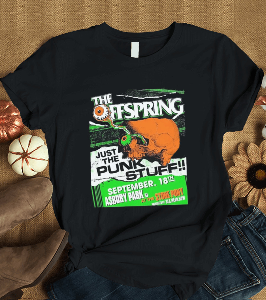 The Offspring Just The Punk Stuff Asbury Park NJ Stone Pony September 18th T-Shirt