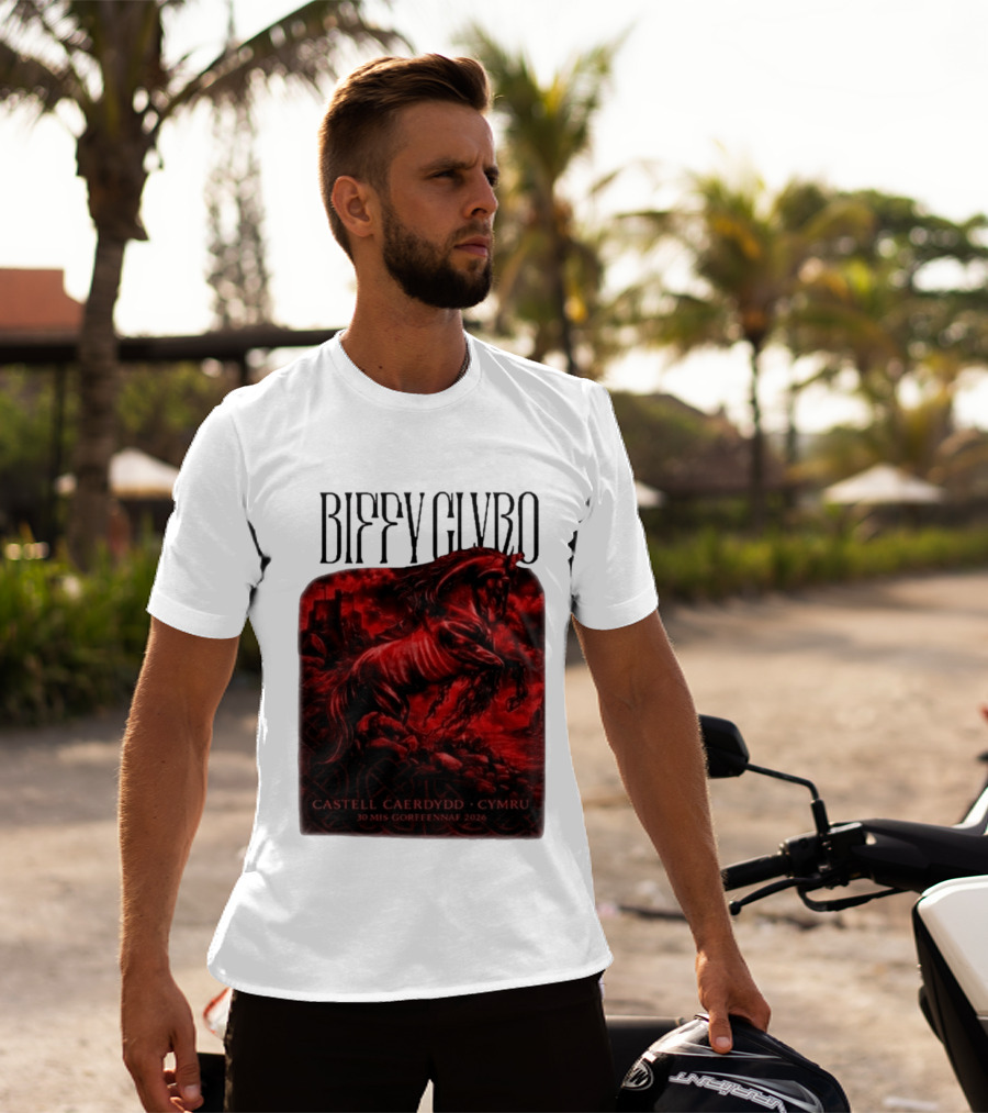 Biffy Clyro Castell Caerdydd Cymru 30 Mis Gorffennaf 2026 T-Shirt