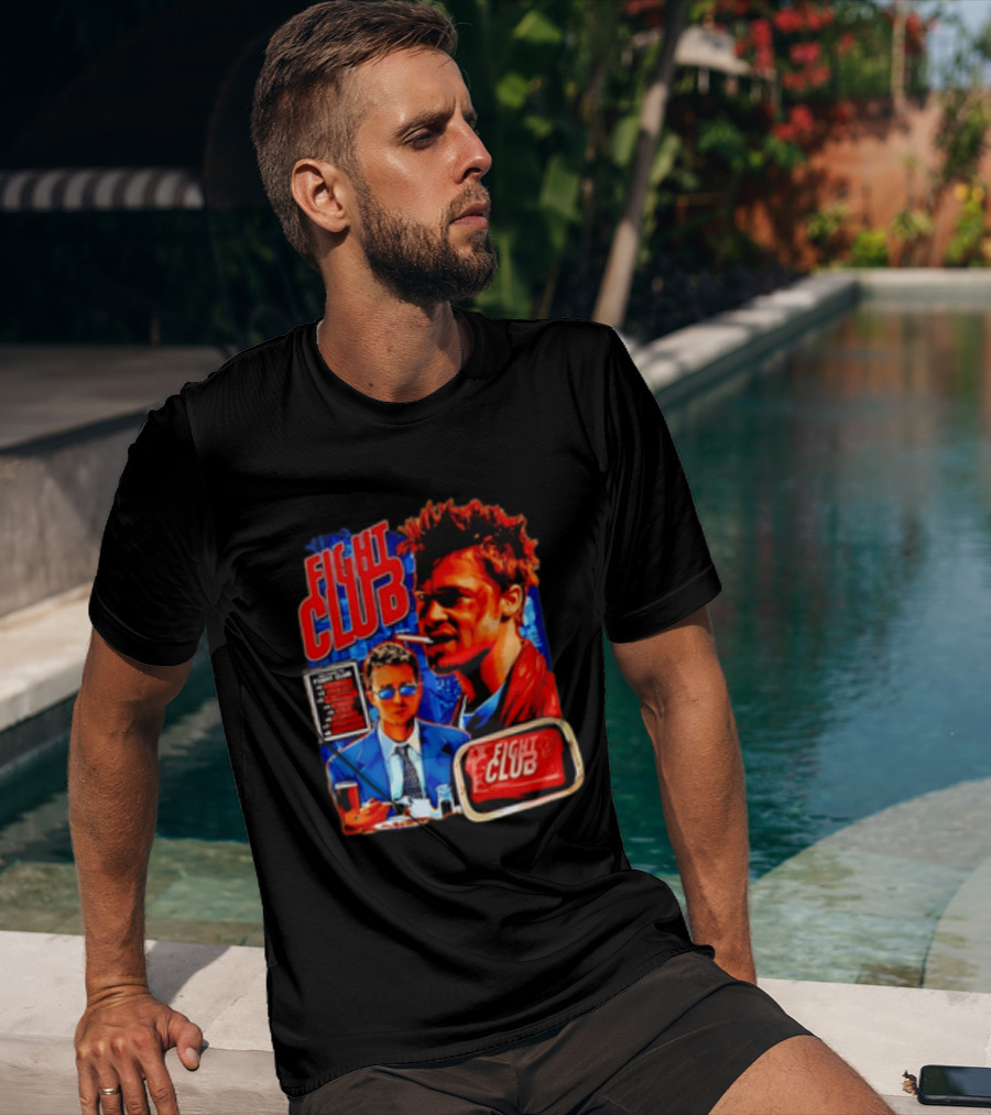Tyler Durden The Narrator Fight Club Welcome To Fight Club Do Not Talk About T-Shirt