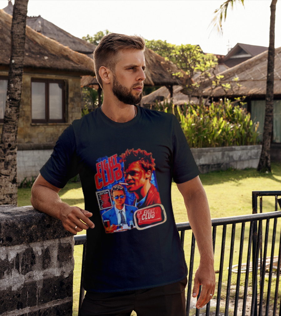 Tyler Durden The Narrator Fight Club Welcome To Fight Club Do Not Talk About T-Shirt