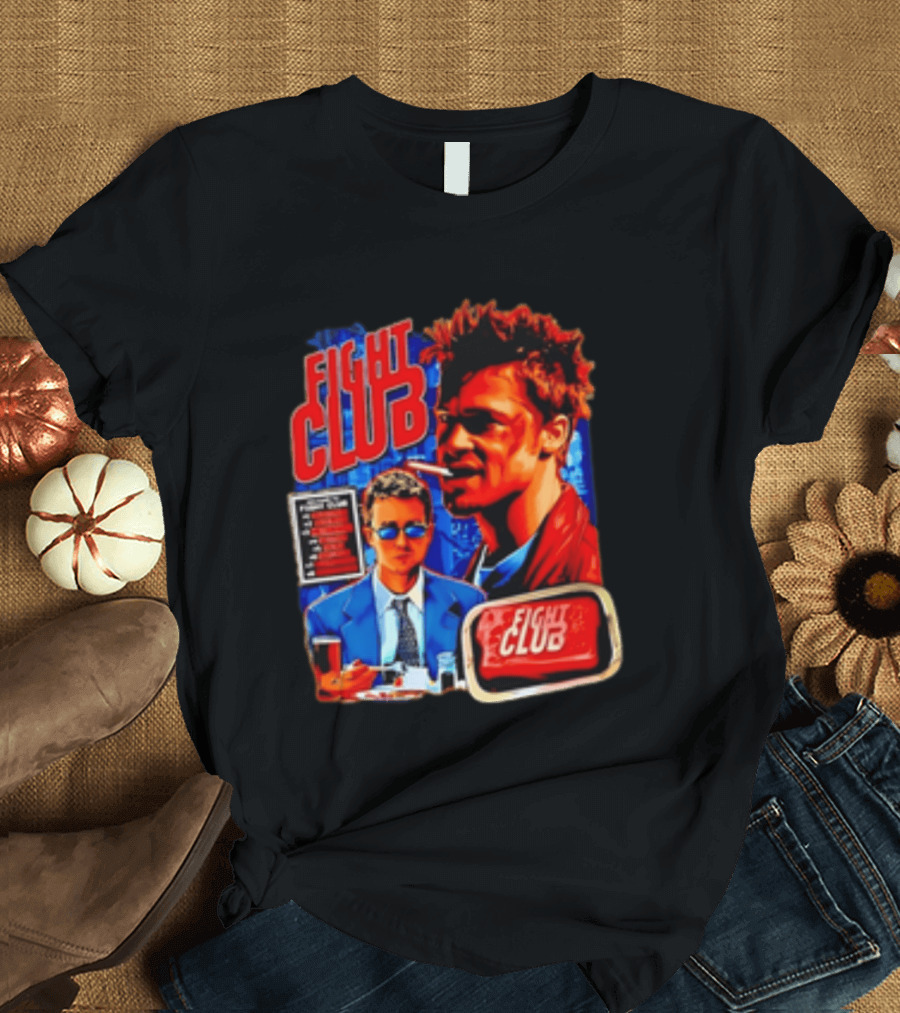 Tyler Durden The Narrator Fight Club Welcome To Fight Club Do Not Talk About T-Shirt