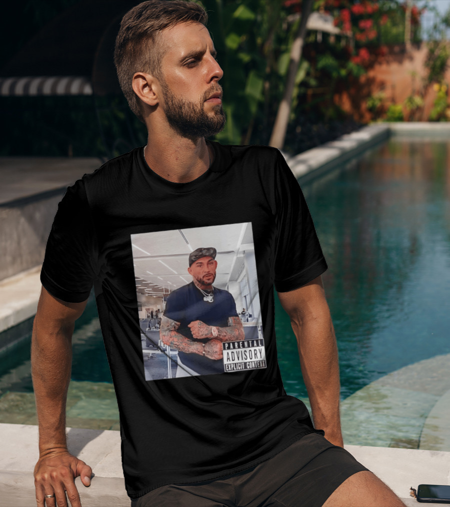 UFC Dustin Poirier Parental Advisory Explicit Content T-Shirt