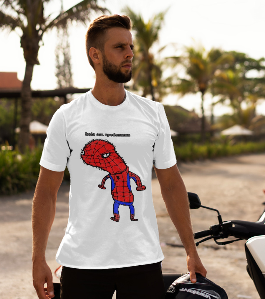 Helo Am Spoderman Spiderman Marvel Superhero Meme 2026 Comic Book T-Shirt