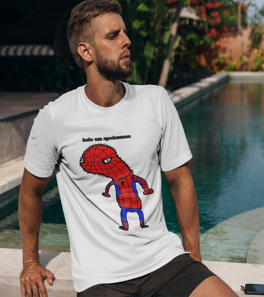 Helo Am Spoderman Spiderman Marvel Superhero Meme 2026 Comic Book T-Shirt