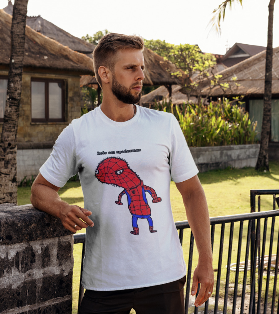 Helo Am Spoderman Spiderman Marvel Superhero Meme 2026 Comic Book T-Shirt