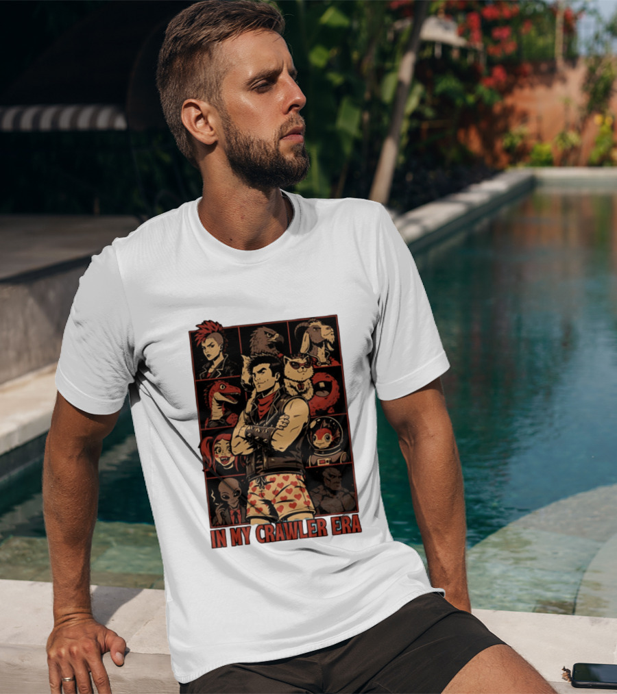 In My Crawler Era Retro Punk Characters And Animals T-Shirt