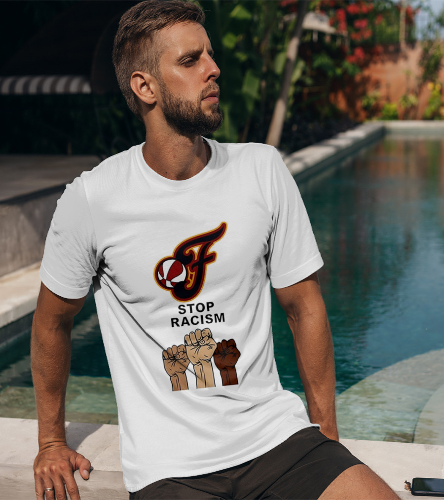 Indiana Fever Stop Racism 2026 Raised Fists T-Shirt
