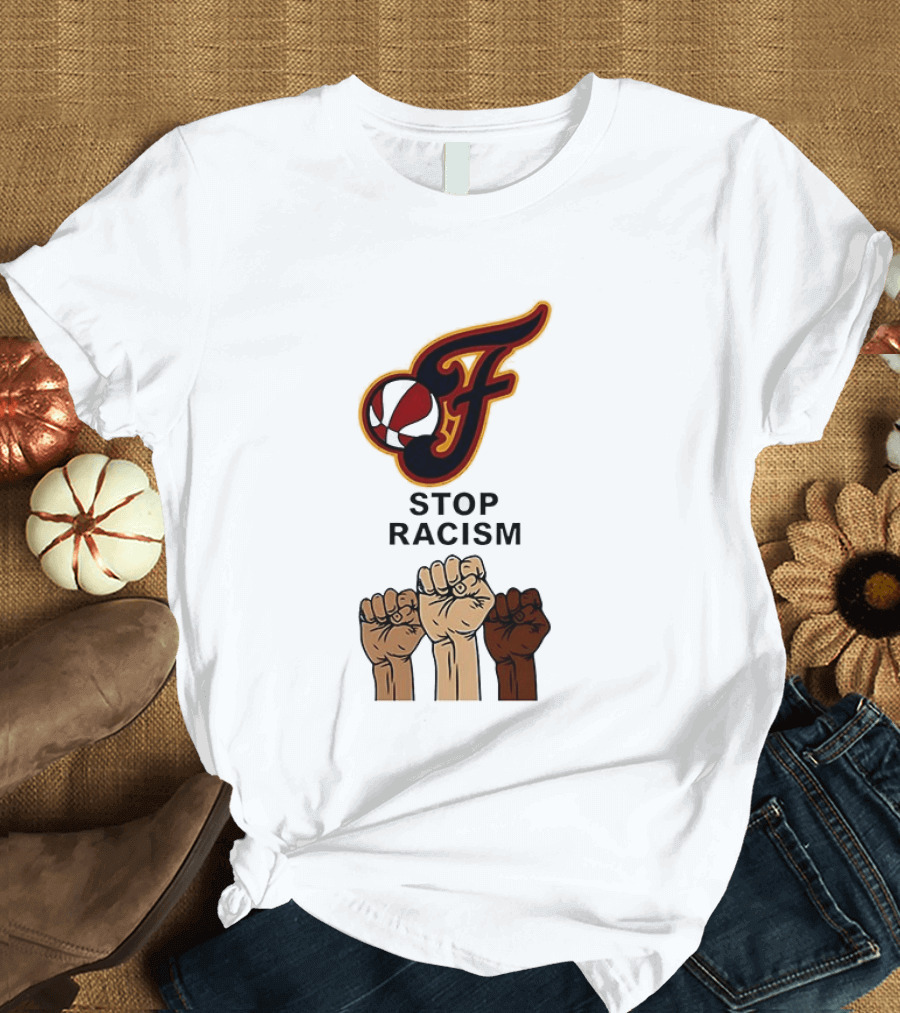 Indiana Fever Stop Racism 2026 Raised Fists T-Shirt