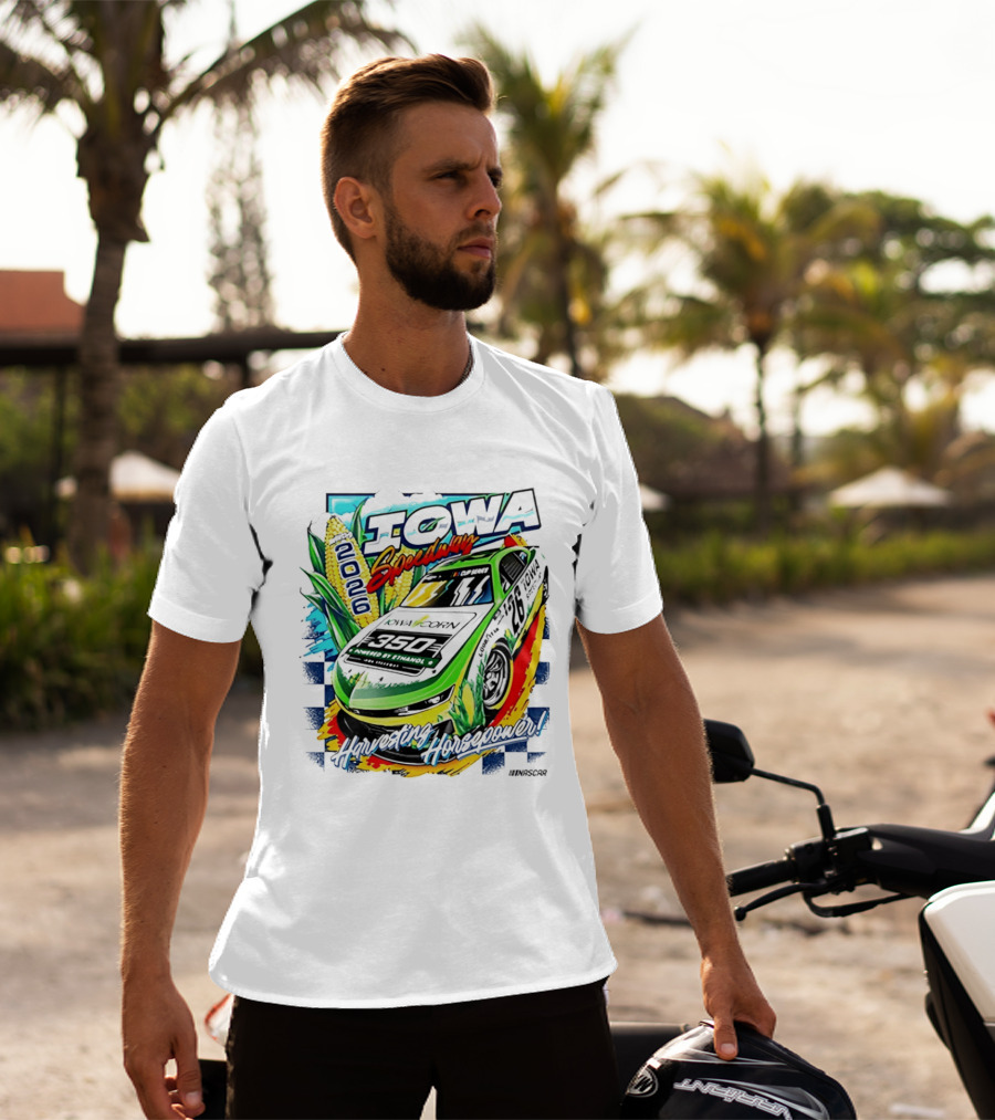 Iowa Speedway Harvesting Horsepower 2026 Iowa Corn 350 NASCAR T-Shirt