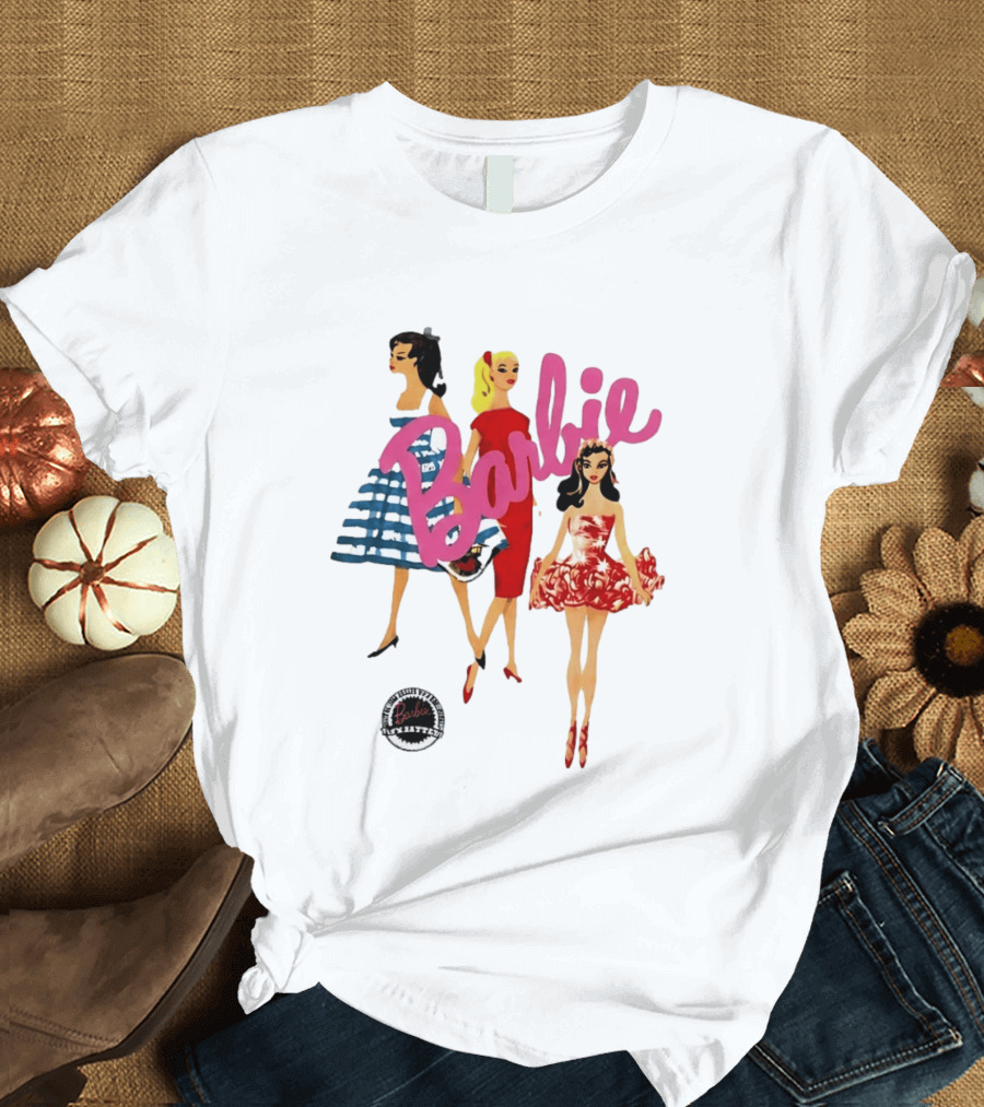 Barbie Vintage Fashion Trio Retro Mattel T-Shirt