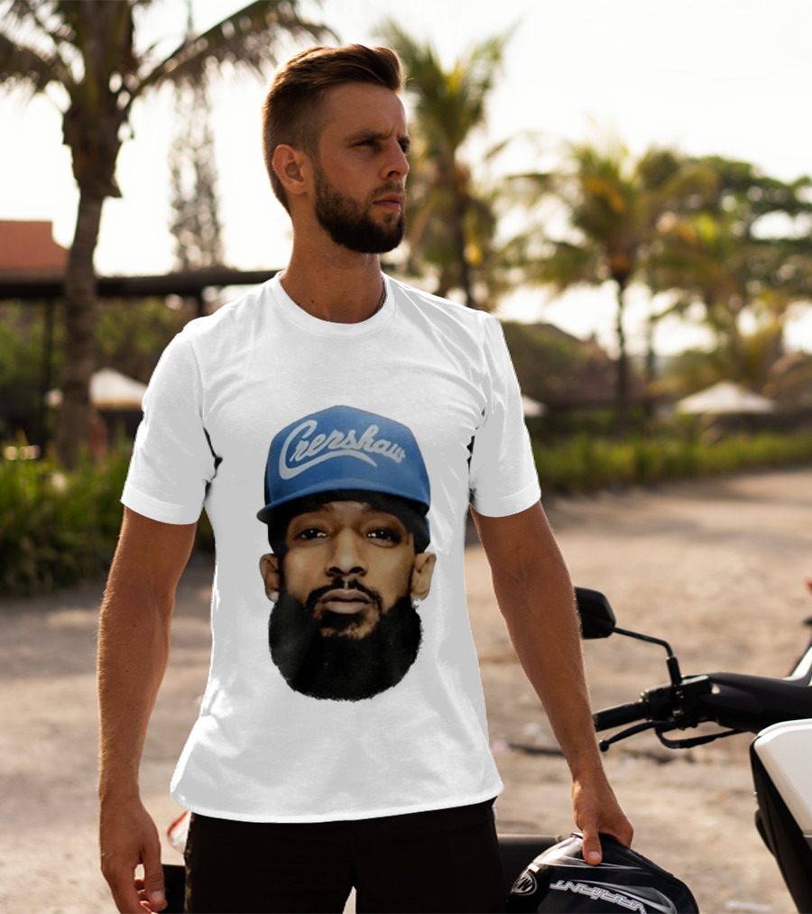 Nipsey Hussle Crenshaw Blue Cap T-Shirt