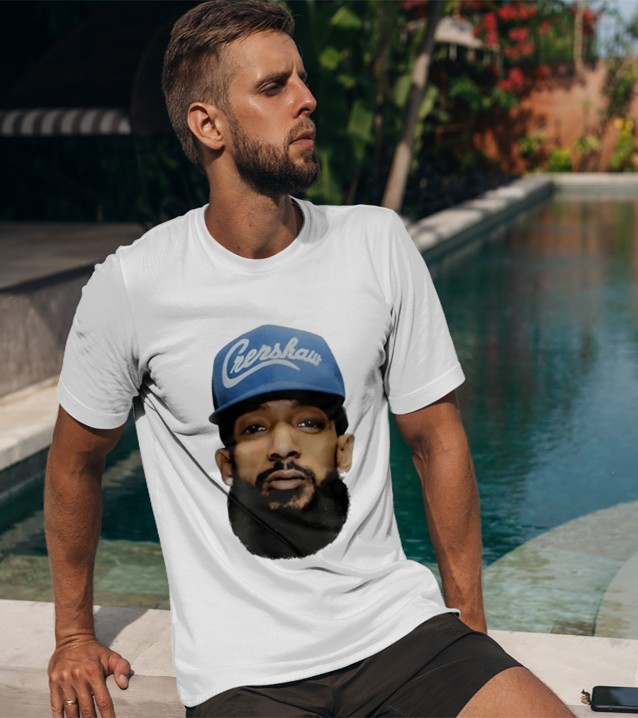 Nipsey Hussle Crenshaw Blue Cap T-Shirt