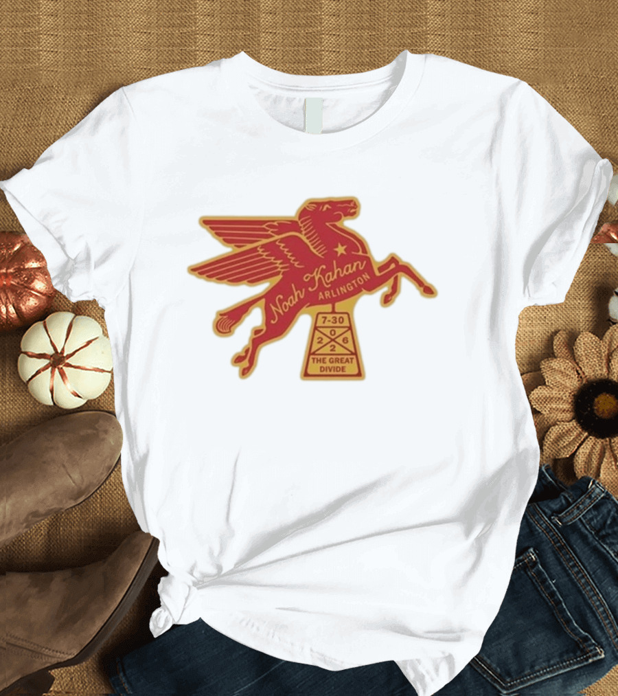 Noah Kahan Arlington July 30 2026 The Great Divide Pegasus T-Shirt