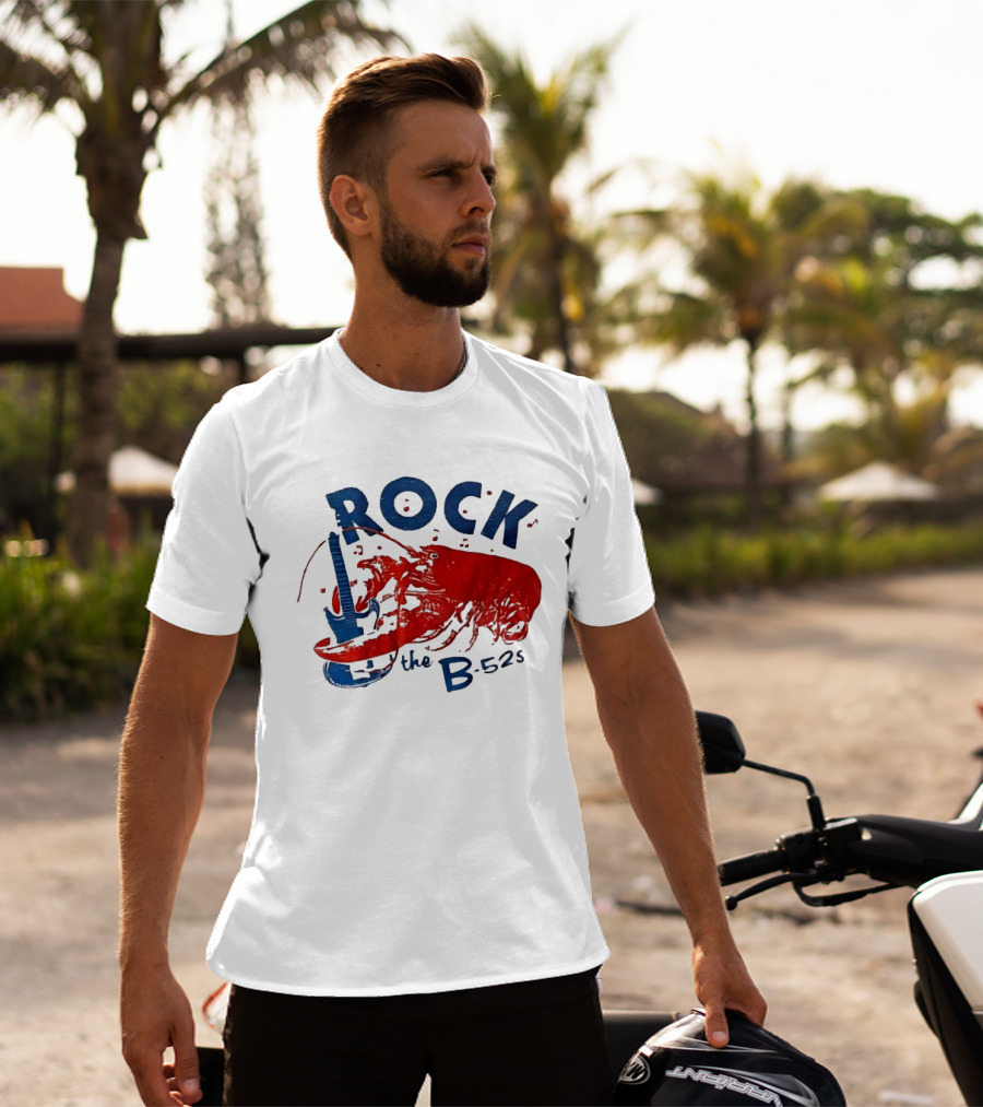 Rock The B 52s Lobster Guitar Music T-Shirt