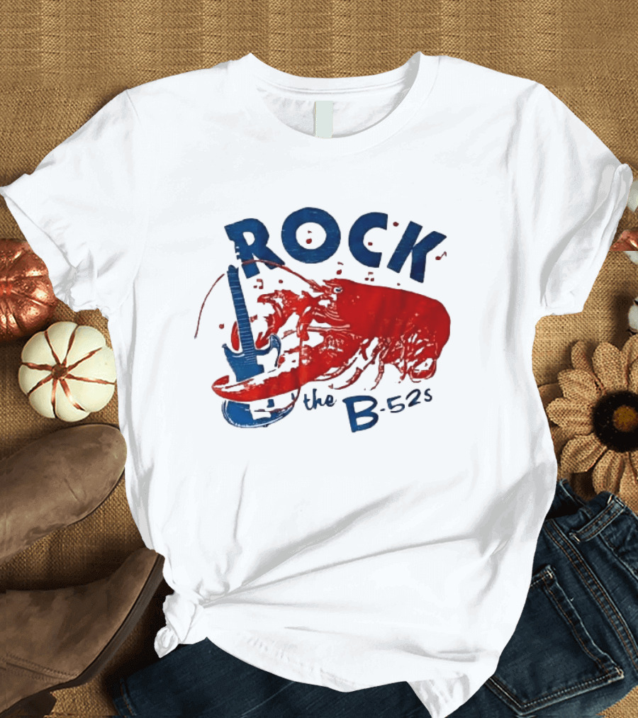 Rock The B 52s Lobster Guitar Music T-Shirt