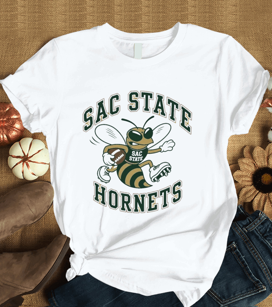 Sac State Hornets Football Cartoon T-Shirt