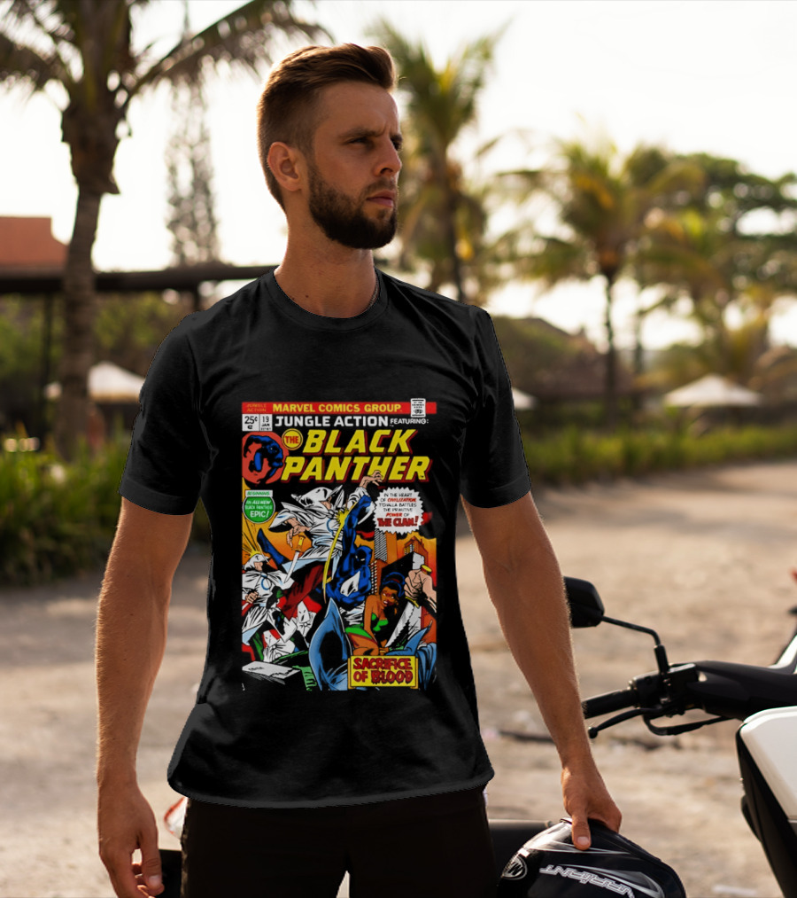 Jungle Action Featuring The Black Panther Marvel Comics Epic Sacrifice Of Blood T-Shirt