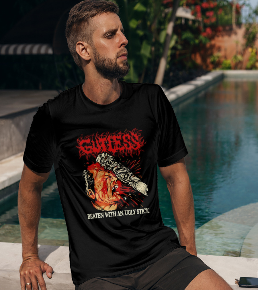 Gutless Beaten With An Ugly Stick Bloody T-Shirt