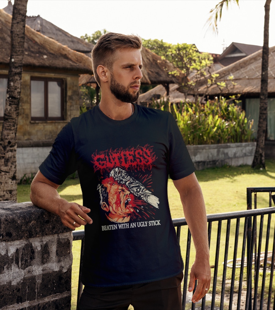 Gutless Beaten With An Ugly Stick Bloody T-Shirt