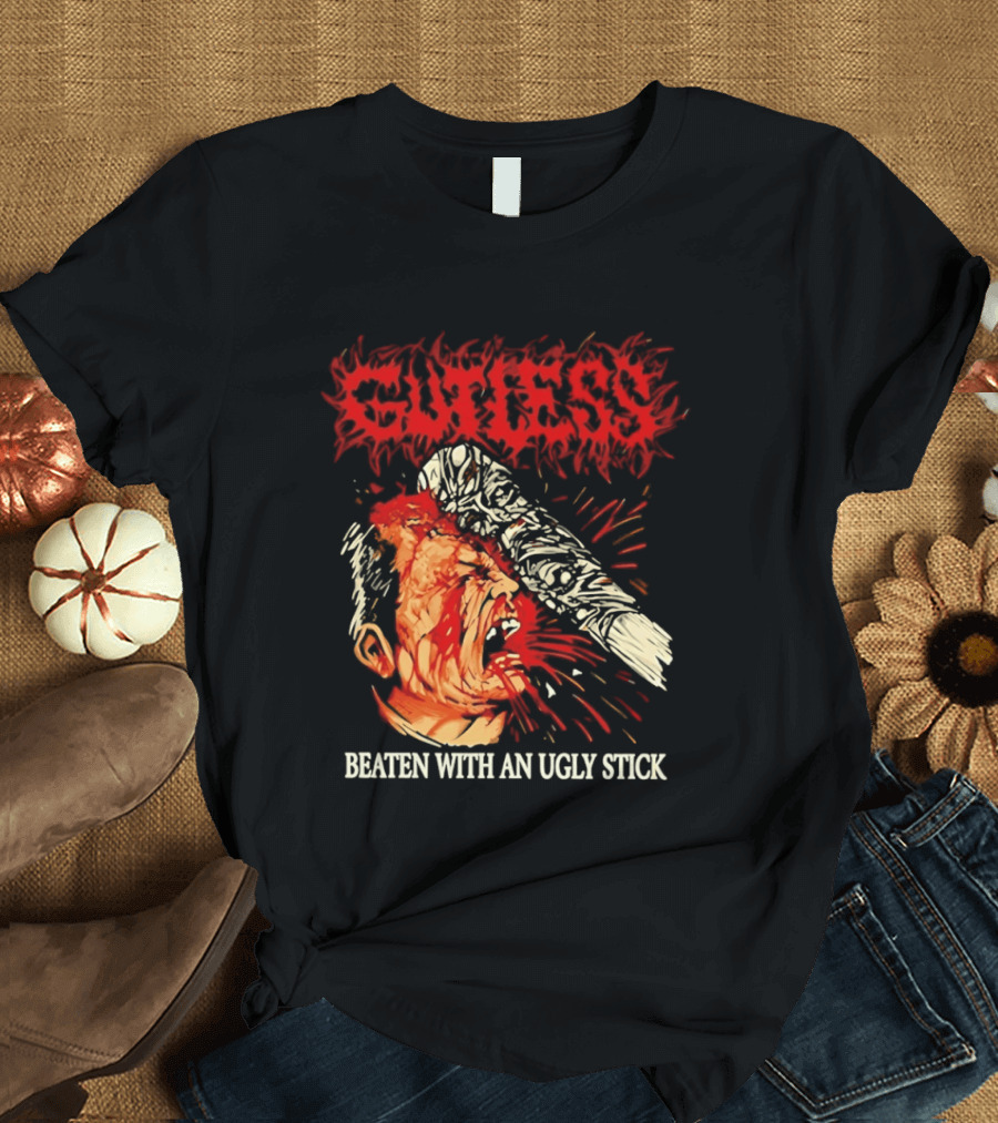 Gutless Beaten With An Ugly Stick Bloody T-Shirt
