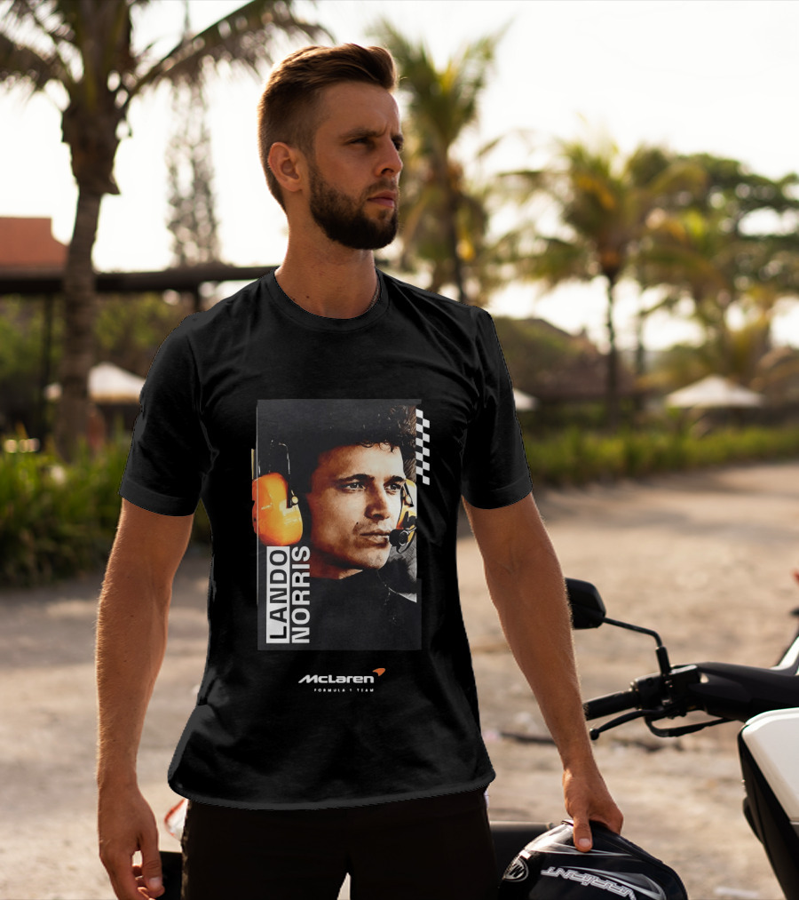 Lando Norris McLaren Formula 1 Team Racing Headset T-Shirt
