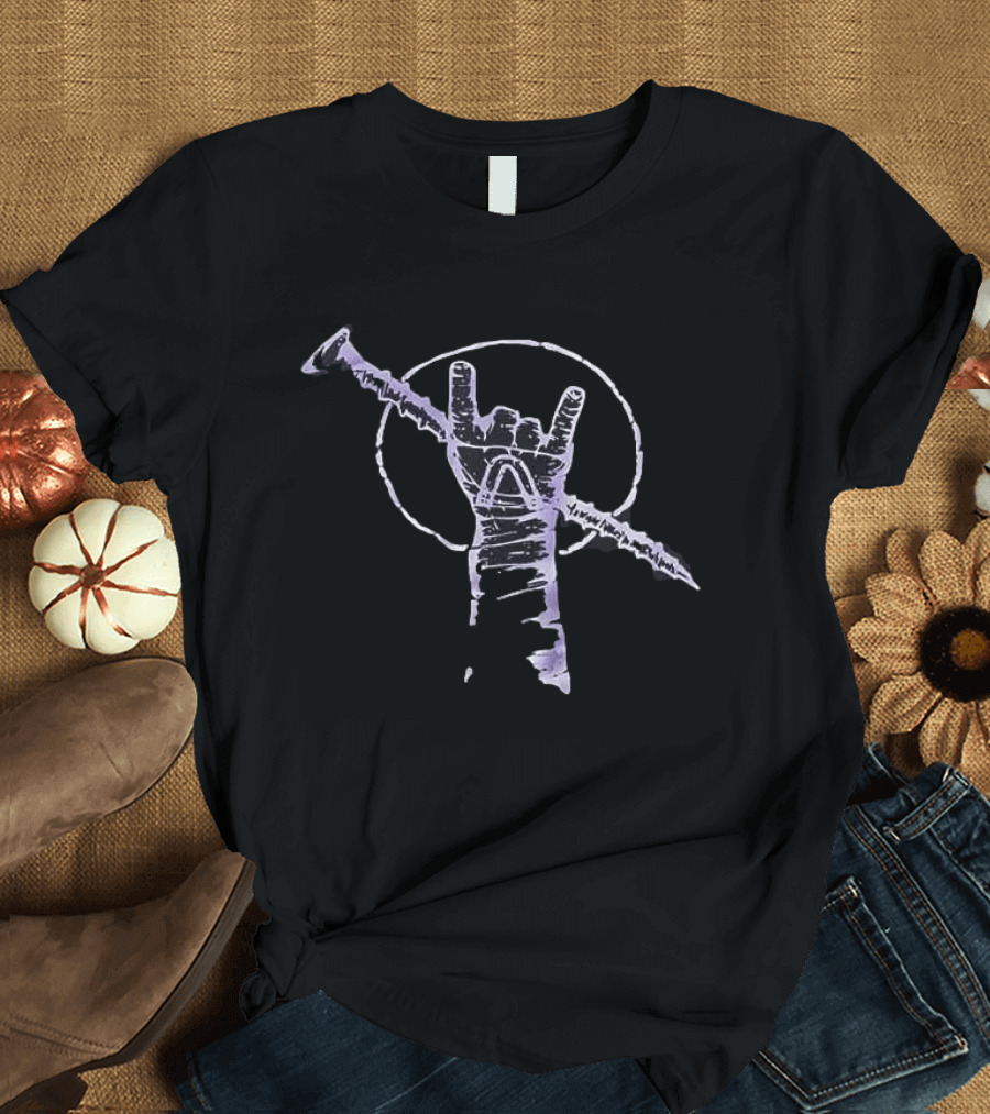 WWE Rock On Real Heels Live Forever Gesture T-Shirt