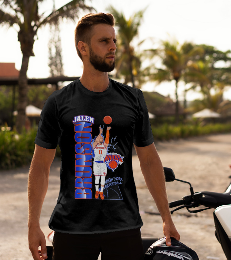 New York Knicks Jalen Brunson Basketball Number 11 T-Shirt