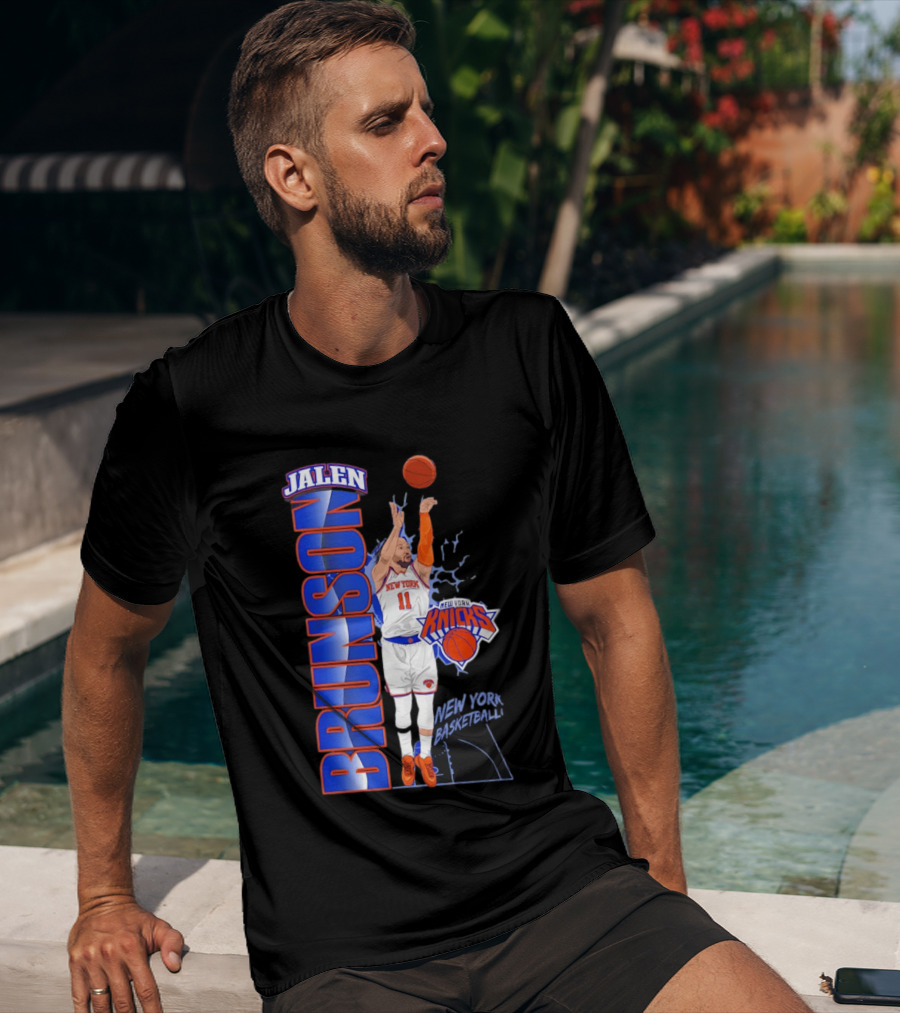 New York Knicks Jalen Brunson Basketball Number 11 T-Shirt