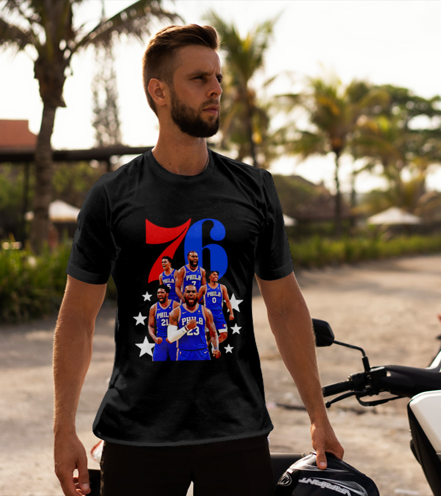 Philadelphia 76ers Players 23 21 7 0 Basketball Team Stars T-Shirt