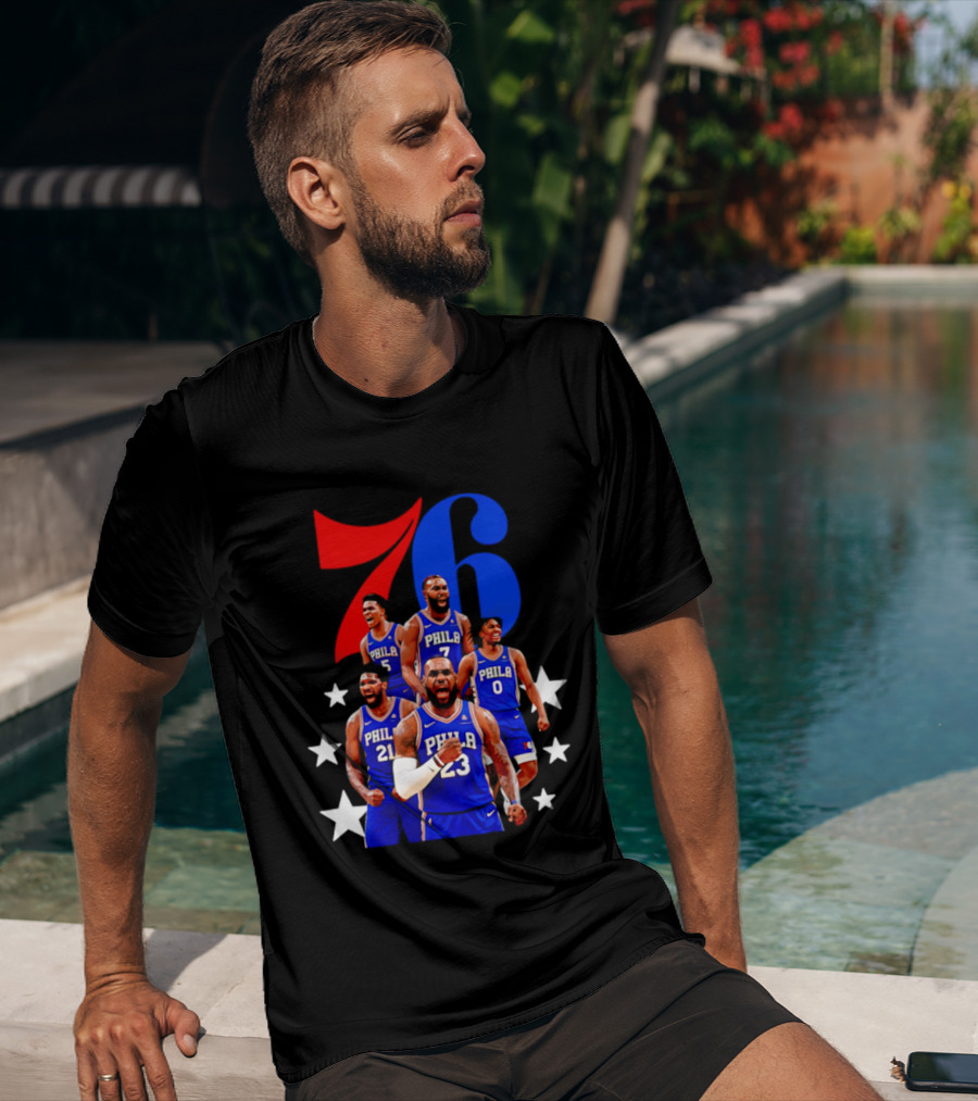 Philadelphia 76ers Players 23 21 7 0 Basketball Team Stars T-Shirt