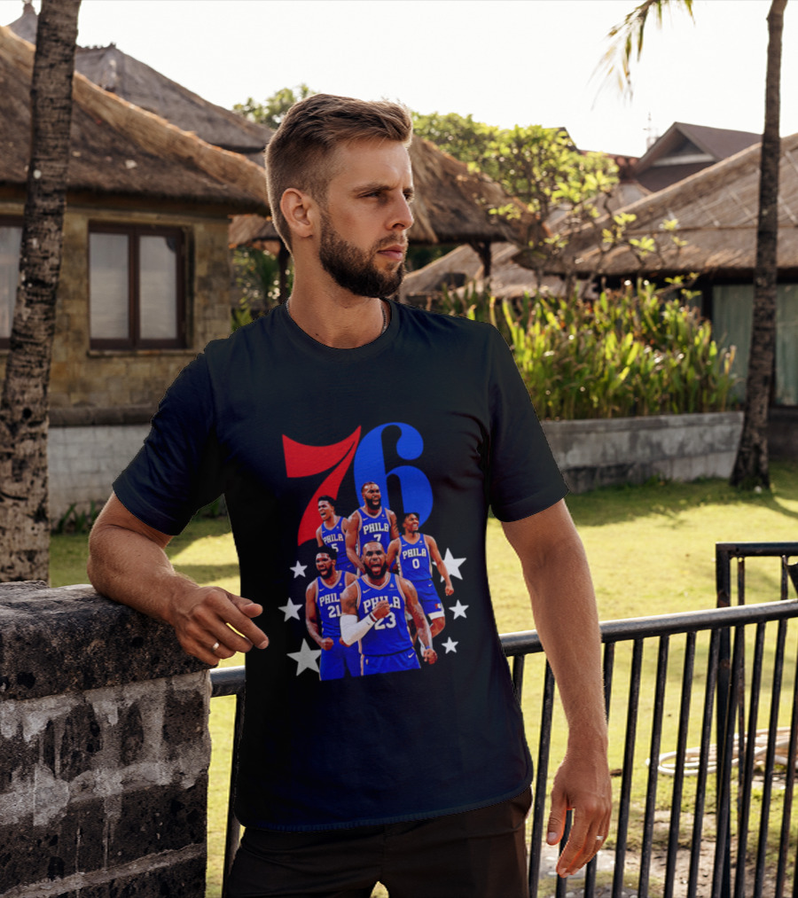 Philadelphia 76ers Players 23 21 7 0 Basketball Team Stars T-Shirt