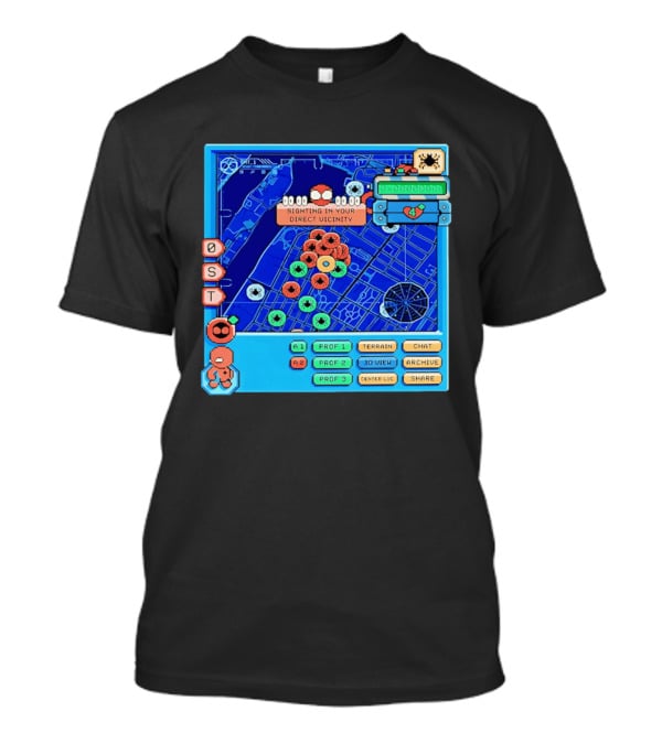 Sighting In Your Direct Vicinity Spider Man Pixel 00.00.00 T-Shirt
