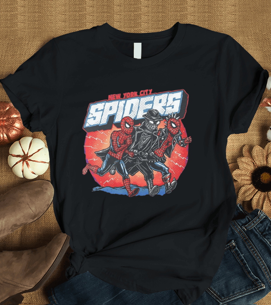 New York City Spiders Spider Man Noir Spider Punk T-Shirt