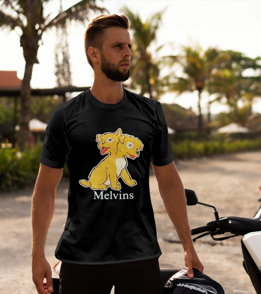 Melvins Two Headed Dog Cartoon T-Shirt