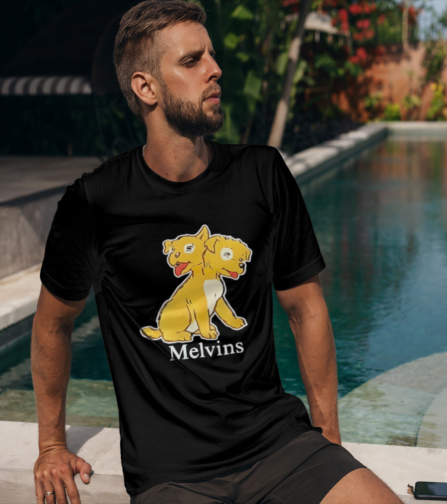 Melvins Two Headed Dog Cartoon T-Shirt