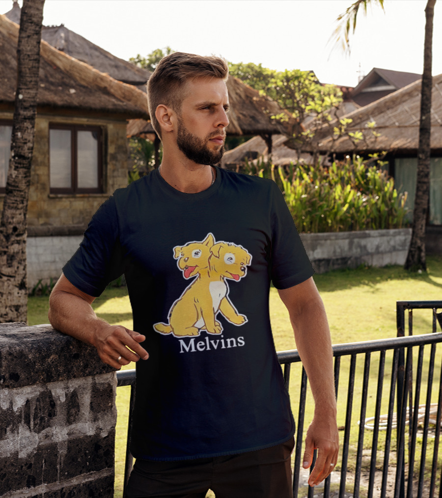 Melvins Two Headed Dog Cartoon T-Shirt