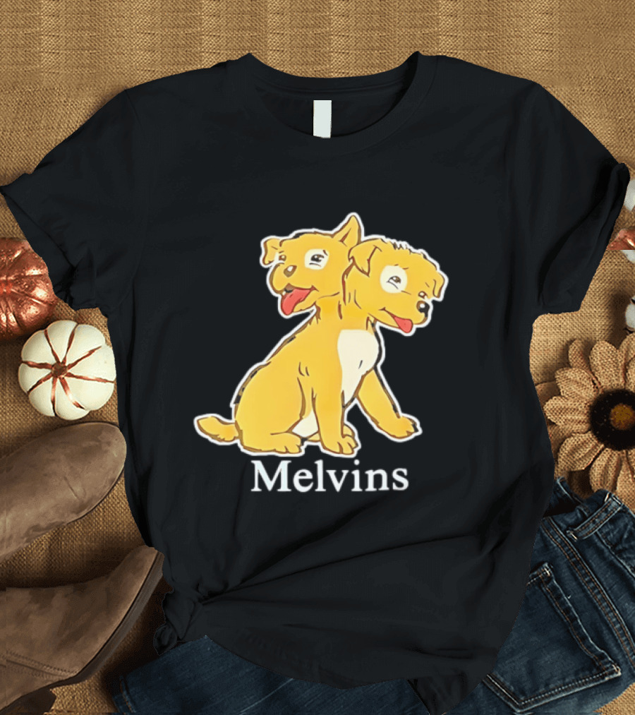 Melvins Two Headed Dog Cartoon T-Shirt