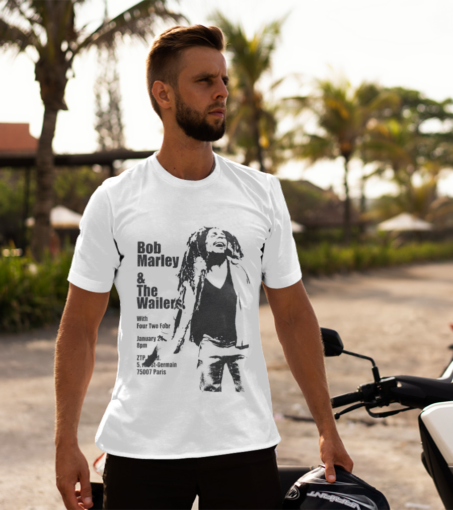 Bob Marley And The Wailers Hurricane Wisdom Kingston Jamaica Performance T-Shirt