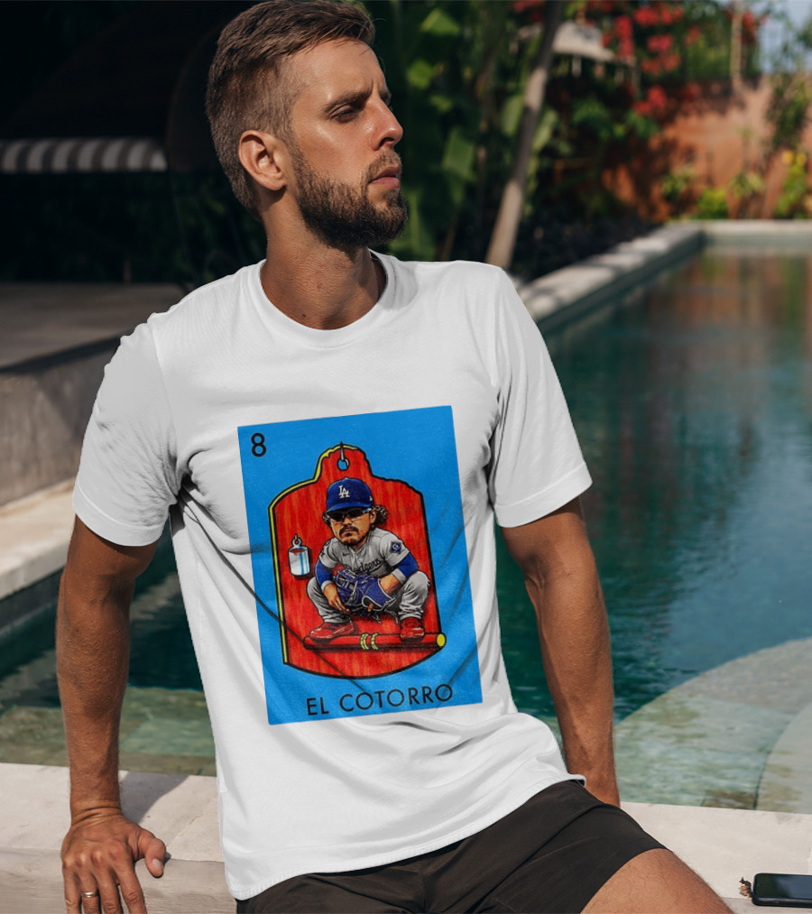 Joe Kelly Dodgers El Cotorro Loteria Card 8 T-Shirt