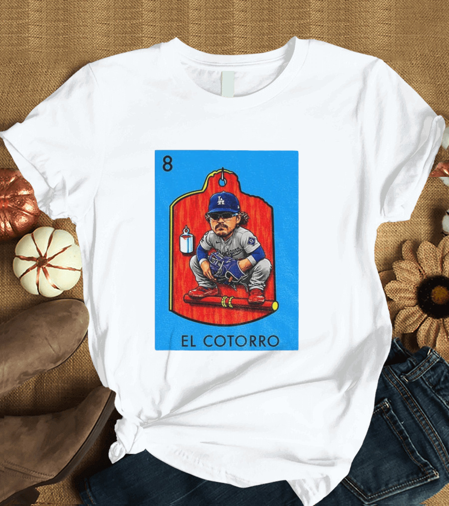 Joe Kelly Dodgers El Cotorro Loteria Card 8 T-Shirt